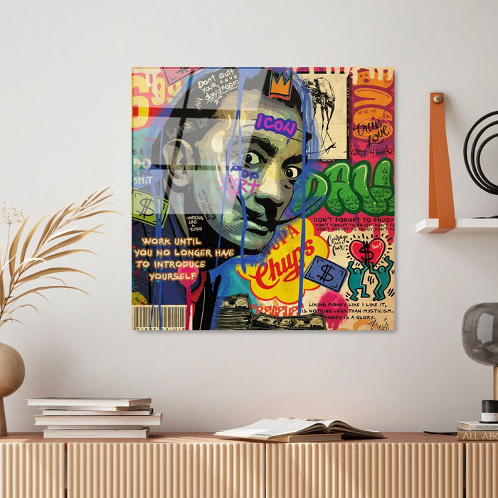 Wallity UV-817 Cuadro de Vidrio Templado Multicolor 50 x 50 cm Wallity UV-817 Cuadro de Vidrio Templado Multicolor 50 x 50 cm